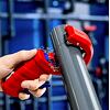KNIPEX DPT50 řezák plastových trubek pr.35-50mm, síla stěny 2,5-3,5mm, čistý řez bez otřepů 902302BK