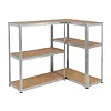 DEDRA regál kovový 6 polic MDF, nosnost 175kg na polici, 224*90*40cm, Zn, N1415
