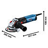 BOSCH GWS 17-125 S úhlová bruska 125mm, 1700W, 2800-11500 ot./min.