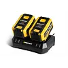 PROTECO aku sada nabíječka DUAL 20V 4A + 2* akumulátor 20V/6Ah, 51.99-DUAL-6000