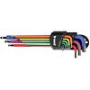 TRIUMF imbus sada 1,5-10mm s kuličkou, Multicolor, prodloužené s magnetem, 9 ks 100-05796