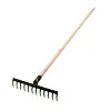 hrábě železné 12z, 33,5cm s násadou 140cm, PROFI, 465631