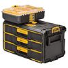 DeWalt DWST08330-1 zásuvkový kufrík ToughSystom 2.0, 3 zásuvky, guličkové ložiská vo výsuvoch