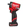 MILWAUKEE M12 FCIWF12G3-502X aku rázový utahovák 12V/2*M12HB5, pojistný kroužek