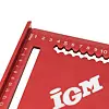 IGM tesařský úhelník - 300*300*430mm, robustní slitina Al 5mm