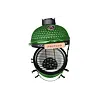 PROTECO gril keramický 32cm, teplota 50°-400°C, keramika 2cm, ochranný plášť, pohrabáč, zelený