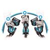 MAKITA UH023GZ aku plotostřih XGT 40V, lišta 20cm, střih 8mm, bez baterie