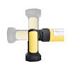 EXTOL LIGHT lampa montážna 75cm, 1200lm, rotačná a kĺbová, 6*AA, magnety 43157
