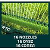 VERTO zavlažovač oscilačný 16 trysiek, rozsah až 336 m2 15G770