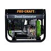 PROCRAFT DP55 elektrocentrála dieselová 230V, max.výkon 5kW, trvalý výkon 4,5kW, nádrž 12,5l