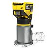 STANLEY SFMCW400B aku ohraňovacia frézka FATMAX V20, 18V, bez batérie