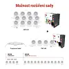 EMOS GoSmart LED bodové svítidlo - řetěz 255 cm, 12 dílů, 7 W, RGBIC+CCT, stmívatelné, WiFi, ZIW15CR