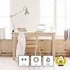 EMOS prodlužovací kabel 2 m, 2 zásuvky, 2*USB-A, 1*USB-C, bílý, PVC, 1 mm2 , P0212U