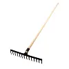 hrábě železné 14z, 39,5cm s násadou 150cm, PROFI, 465633