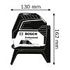 BOSCH GCL 2-15 + RM1, krížový laser, držiak, box