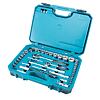 MAKITA E-10883 gola sada 221-dílná, hlavice 1/4" + 1/2", očkoploché klíče