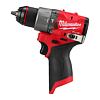 MILWAUKEE M12 FPD2-0 aku příklepová vrtačka 12V, max. 45 Nm, délka pouze 152mm, bez baterie