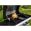 FIELDMANN FZG 9031 grilovací jehla s motorem 230V, 80cm, 2* 4-ramenná vidlice, Cr držáky