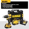 DeWalt DCD100YP2T aku příklepová vrtačka 18V/2*5Ah, 68Nm, 0-450/1650 ot./min., kufr