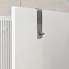 věšák na dveře 6*20cm NEREZ, stříbrný, 280332