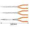 NEO kleště s dvojitým kloubem 3 ks (rovné, zakřivené, protáhlé rovné) CrV 330mm, 01-293