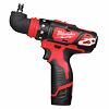 MILWAUKEE M12 BDDXKIT-202C aku skrutkovač s výmennými nástavcami 12V/2Ah