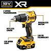 DeWalt DCD100YP2T aku příklepová vrtačka 18V/2*5Ah, 68Nm, 0-450/1650 ot./min., kufr