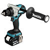 MAKITA DDF492RTJ aku bezuhlíková vrtačka LXT 18V/2*5Ah, 130Nm, 0-550/2100 ot./min., MAKPAC