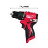 MILWAUKEE M12 BLPDRC-0 aku příklepová vrtačka 12V, 40Nm, délka pouze 142mm, bez baterie
