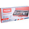 EXTOL PREMIUM gola sada 1/4"+1/2", 65-dílná, kovový kufr, 8818370