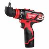 MILWAUKEE M12 BDDXKIT-202C aku skrutkovač s výmennými nástavcami 12V/2Ah