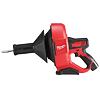 MILWAUKEE M12 BDC8-202C aku čistič potrubia so špirálou 8mm/7,6m, 12V/2*2Ah