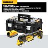 DeWalt DCS356E1T-XJ aku oscilačná brúska 18V/1*1,7Ah bez nabíjačky, príslušenstvo POWERSTACK, TSTAK