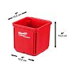 MILWAUKEE 4932480698 PACKOUT kontajner 10*10cm, 2ks