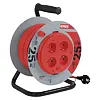 EMOS kabel 230V prodlužovací 25m/4Z PVC 3*1,5mm, buben s pevným středem P19425P