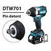 MAKITA DTW701Z aku rázový uťahovák 18V, 700Nm, 1/2" poistka kolík, bez batérie