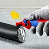 KNIPEX odizolovávací nůž s vodící patkou s funkcí ráčny, polohovatelný a složitelný, 1650145SB