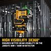 DeWalt DCLE34035D1 laser samonivelační 18V/2Ah XR, zelený, 3*360°, dálkové ovládání, TSTAK