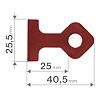 FORTUM L-rohové svěrky 90° sada 2ks, 140*140mm, materiál 0-59mm, 4784120