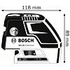 BOSCH GCL 25 set křížového laseru se stativem BT150, 4*AA 0601066B01