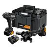 DeWalt DCK2225MP2T aku sada DCG45M+DCF99M, 18V XR, 2*5Ah, kufr Tstak