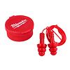 MILWAUKEE 4932471904 silikonové chrániče sluchu - špunty do uší se šňůrkou, útlum 32dB, EN352-2