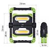 EMOS nabíjací pracovný reflektor 2*COB LED, 2000 lm, 8Ah/3,7V, P4536