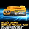 DeWalt DCS356E1T-XJ aku oscilačná brúska 18V/1*1,7Ah bez nabíjačky, príslušenstvo POWERSTACK, TSTAK