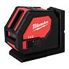 MILWAUKEE CLL-C křížový liniový laser ZELENÝ, samonivelace, napájení 4*AA, IP54