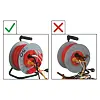 EMOS kabel 230V prodlužovací 25m/4Z PVC 3*1,5mm, buben s pevným středem P19425P