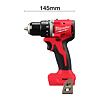 MILWAUKEE M18 BLDDRC-0X aku bezuhlíková vrtačka 18V, 61Nm, délka 145mm, bez baterie, kufr