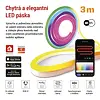 EMOS GoSmart ohebný LED pásek NEON bílý, 5 m, 33 W, RGBIC stmívatelný, WiFi, ZPW513I