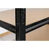 DEDRA regál kovový 5 polic MDF, nosnost 175kg na polici, 180*90*40cm, černý, N1411