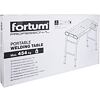 FORTUM stůl svařovací přenosný, 107*53cm, výška 70-93cm, stůl 2mm galv. plech, 4759970